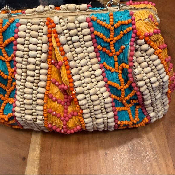 Boho Style Beaded Clutch with Chain Strap Multicolor: NWT’s - Picture 13 of 13